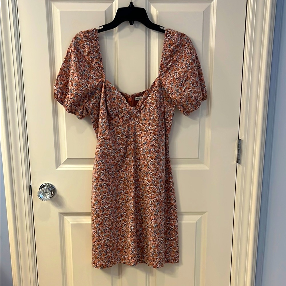Abercrombie & Fitch Rust Floral Mini Dress